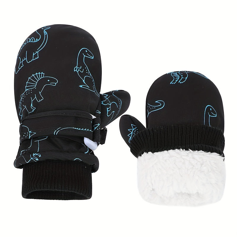 Moufles enfant coloris noir